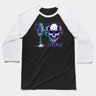 Skull Music Festival Baseball T-Shirt